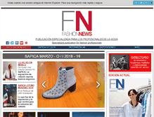 Tablet Screenshot of fashionnews.com.mx